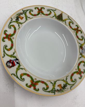 Servizio 18 piatti natalizi fade maison porcellana