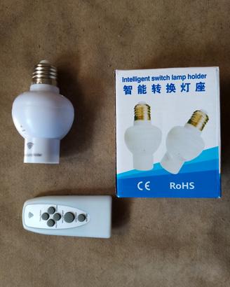 Portalampade wireless con telecomando
