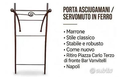 Porta asciugamani in ferro battuto 