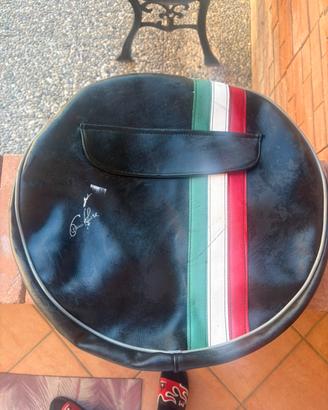 Copriruota piaggio vespa px in pelle nero