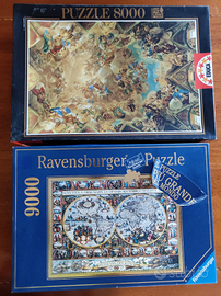 Puzzle Ravensburger 9000 + Educa 8000 = RARI NUOVI