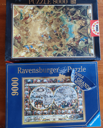 Puzzle Ravensburger 9000 + Educa 8000 = RARI NUOVI