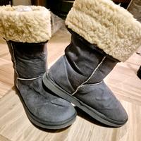 Stivali tipo Ugg scamosciati grigi tg.39