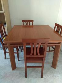 TAVOLO IN NOCE ALLUNGABILE