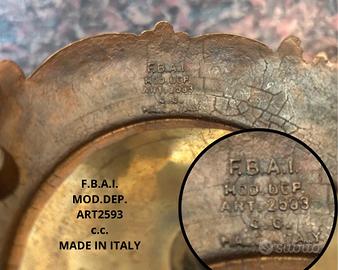 Centrotavola  Stile Sèvres F.B.A.I. Dipinta A Mano