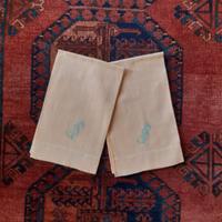 Asciugamano iniziali SP  in crêpe di lino coppia