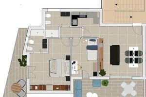 Trilocali nuova costruzione con due bagni