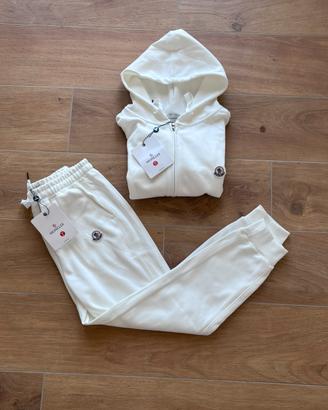 Tuta Completa Moncler Bianca taglia S