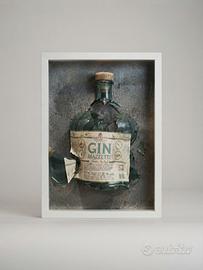 Quadro bottiglia Gin Mazzetti