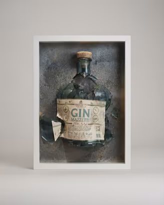 Quadro bottiglia Gin Mazzetti