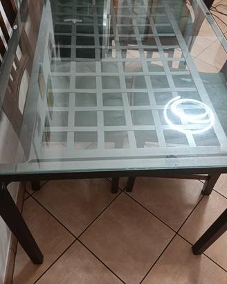 Tavolo Ikea vetro e ferro