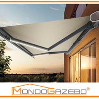 Tenda da sole a bracci motorizzata led e sensore