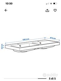 Lavabo bagno due vasche