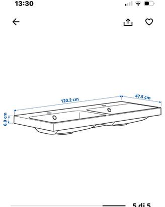 Lavabo bagno due vasche