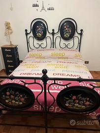 Letto ferro battuto vintage