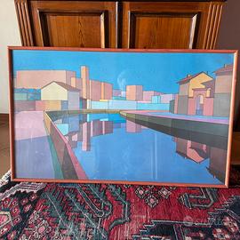 Composizione Astratta Prospettica tecnica mista