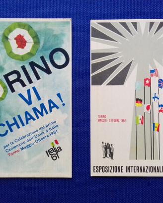 2 cartoline Esposizione "Italia 61" Torino - nuove