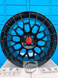 cerchi in lega Fiat 500 Abarth da 18 nero lucido