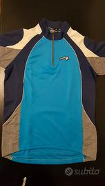 Maglia Briko tg M azzurra blu bianca come Nuova