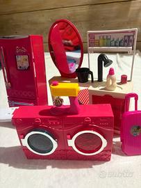 Frigo Specchio da toilet Lavatrice e altri Barbie