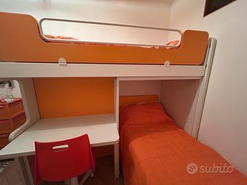 Cameretta con letto a castello