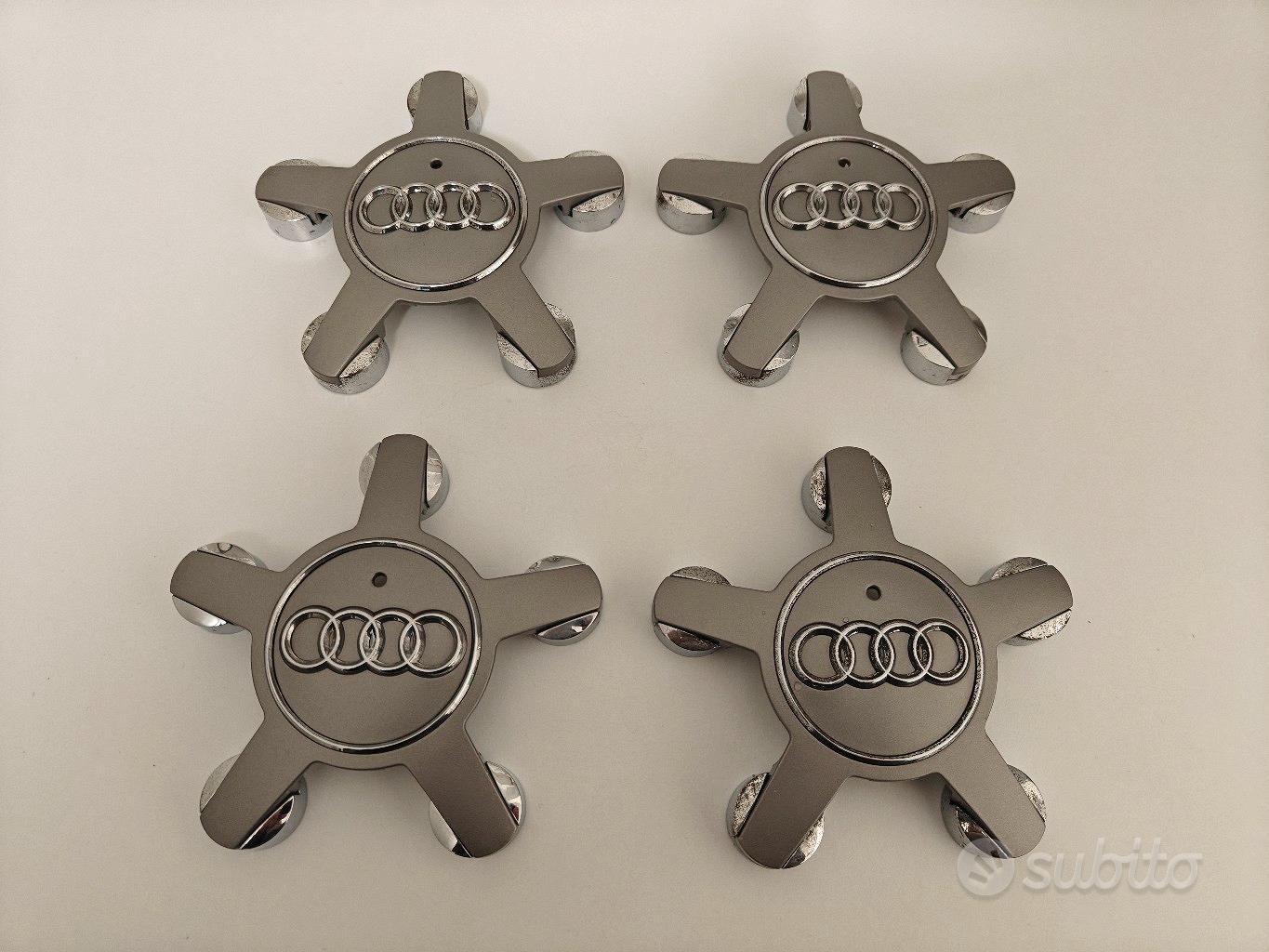 Coprimozzo Auto Per Audi, Volkswagen, Mercedes-Benz - 4 Pezzi, 69mm, Nero, Antipolvere