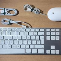 Apple Wired Keyboard Numerico USB + Mighty Mouse
