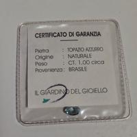 Topazio azzurro naturale