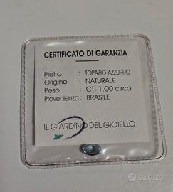 Topazio azzurro naturale