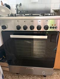 Cucina a gas Glem Gas 60 cm in acciaio inox.