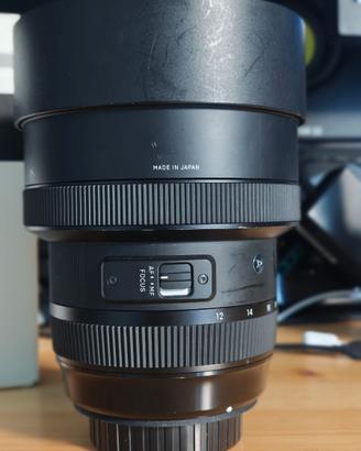 Sigma 12-24 mm FD DG attacco Canon