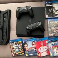 PS4 Slim 500GB Immacolata + 2 Controller + Giochi