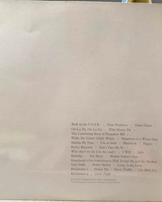 The Beatles - White Album - 33 giri doppio vinile