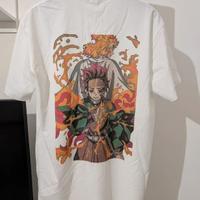 T-shirt Anime Demon Slayer Tanjiro & Rengoku -