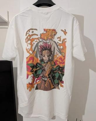 T-shirt Anime Demon Slayer Tanjiro & Rengoku -