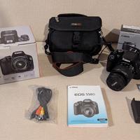 canon 550D + 18-55mm obiettivo + borsa
