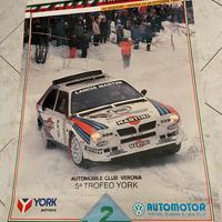 Poster Lancia Delta Integrale vintage