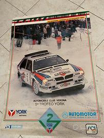 Poster Lancia Delta Integrale vintage