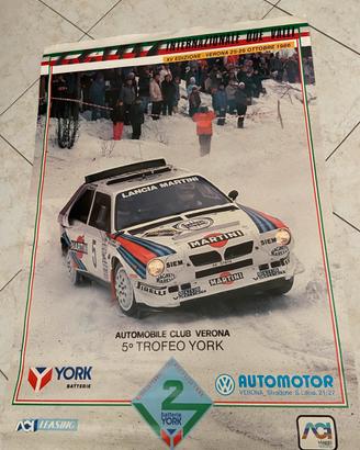 Poster Lancia Delta Integrale vintage