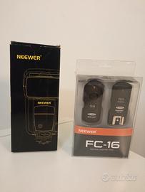 Flash Neewer + comandi a distanza