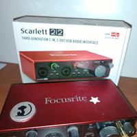 Scheda Audio Focusrite Scarlet 2i2 3° gen.