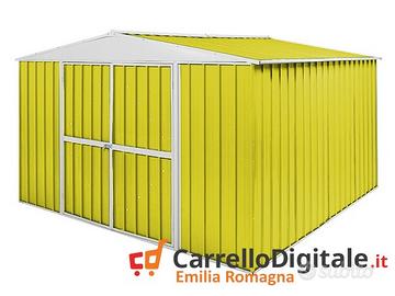Box in Acciaio da giardino 360x345 150kg giallo
