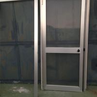PORTA-PORTONCINO IN ALLUMINIO CON VETRO CENTRALE