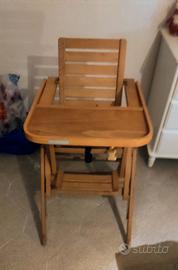 Seggiolone Foppapedretti in legno Vintage