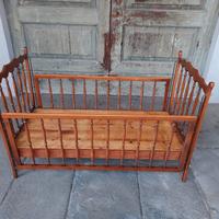 Lettino Legno Massello Stile Retrò