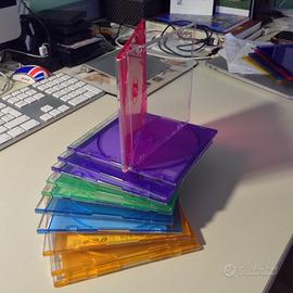 15 custodie per CD/DVD TDK, slim (5,2mm), colorate