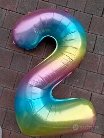 omaggio palloncini numeri 2 3 4