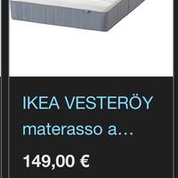 Materasso singolo ikea VESTEROI