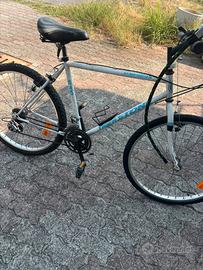 Bicicletta con catena antifurto