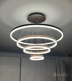 Lampadario a cerchi Led